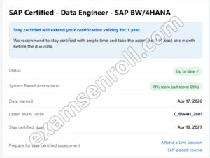 Yanis result